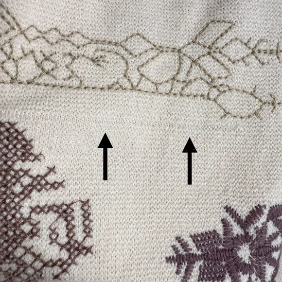 Johnny Was Biya Fenella Embroidered Open Front Cardigan Sweater in Alabaster - Picture 13 of 15